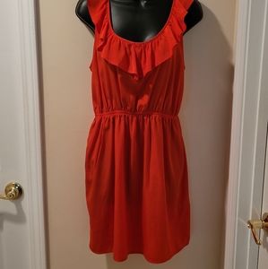 Dark orange summer dress